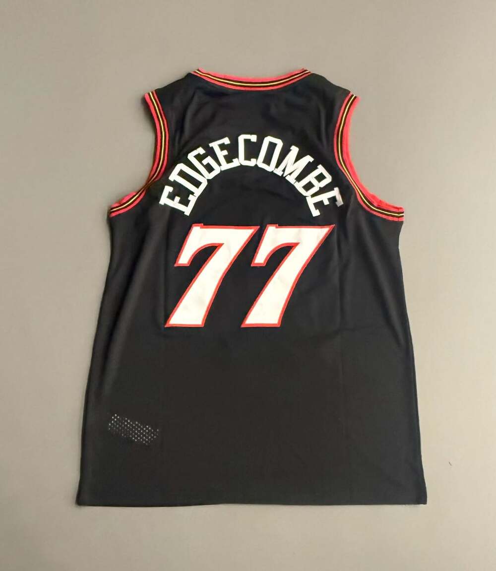 VJ Edgecombe Philadelphia 76ers Size L Basketball Jersey Black 77
